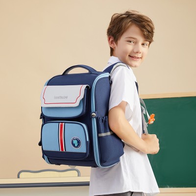<!--新款小学生书包女英伦风减负护脊透气优质儿童双肩包1-->
