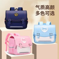 新款横板学生双肩书包英伦风小学生1