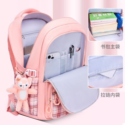 <!--书包女生小学生一二三到六年级儿童减负护脊背包-->