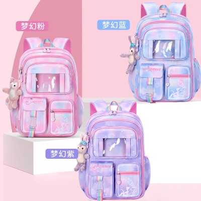<!--新款小学生书包女大容量减负护脊防水冰箱侧开门儿童双肩背包-->