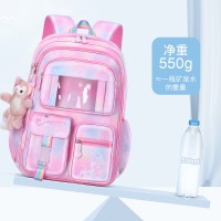 新款小学生书包女大容量减负护脊防水冰箱侧开门儿童双肩背包