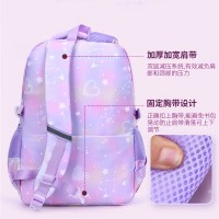新款小学生女款大容量护脊轻便儿童双肩背包1