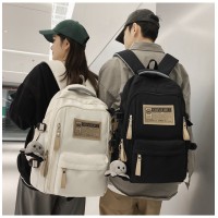 男双肩包女大学生简约旅行包背包电脑包大容量初中高中学生书包