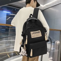 男双肩包女大学生简约旅行包背包电脑包大容量初中高中学生书包