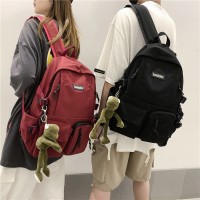 新款韩版简约学生书包防盗抗震学院风双肩包电脑背包青少年旅行包