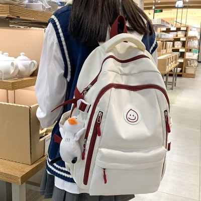 <!--双肩包2024新款初中生简约高中学生高颜值大学生书包电脑背包旅游-->