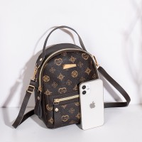花料背包2024ladiesbag时尚双肩包女包包女清新甜美学生书包