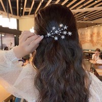 网红同款满天星发夹刘海边夹韩版森系超仙发卡仙女夹子头饰新款