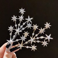网红同款满天星发夹刘海边夹韩版森系超仙发卡仙女夹子头饰新款