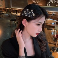 网红同款满天星发夹刘海边夹韩版森系超仙发卡仙女夹子头饰新款