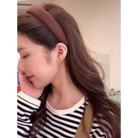 高颅顶宽边海绵头箍秋冬全新款甜美发箍简约发箍头箍diy发饰