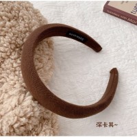 高颅顶宽边海绵头箍秋冬全新款甜美发箍简约发箍头箍diy发饰