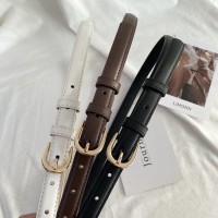 复古小皮带女士牛仔裤腰带女夏季简约百搭细装饰裤带黑色夏天窄