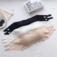 两件装冰丝一字围防走光裹胸内衣女抹胸背心式美背性感无肩带文胸