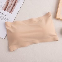 两件装冰丝一字围防走光裹胸内衣女抹胸背心式美背性感无肩带文胸