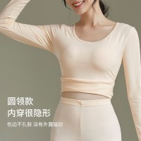 纯棉秋衣秋裤女士全棉毛衫秋冬修身打底衫少女薄款保暖内衣套装女