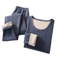 秋冬季貂绒山羊绒加厚保暖内衣套装男士女士秋衣秋裤情侣秋冬季