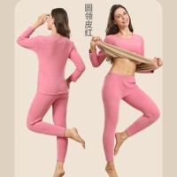 秋冬加厚情侣保暖内衣【900克}加绒加厚羊羔绒套装中老年超厚内衣