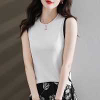 背心女新款夏季薄款上衣西装吊带内搭外穿防走光女冰丝无袖打底衫
