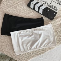 韩版防走光抹胸打底内衣女短款裹胸薄无肩带文胸围胸