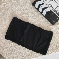 韩版防走光抹胸打底内衣女短款裹胸薄无肩带文胸围胸