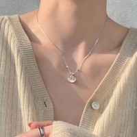 民升小众祥云福锁长命锁项链女猫眼石如意平安锁复古风锁骨链