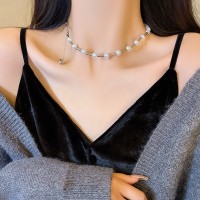 轻奢小众独特设计感珍珠项链女超仙气质简约经典款锁骨链颈链