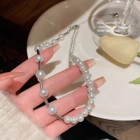 轻奢小众独特设计感珍珠项链女超仙气质简约经典款锁骨链颈链