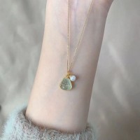 同款风佛公珍珠项链女高级感颈链弥勒佛吊坠锁骨链潮