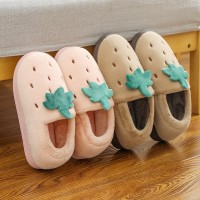 棉拖鞋女家居秋冬季居家室内保暖情侣毛绒家用防滑厚底月子鞋冬天