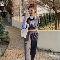 2024现款现货休闲撞色两件套212A