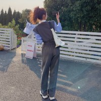 2024现款现货休闲撞色两件套212A