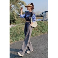 2024现款现货休闲撞色两件套212A