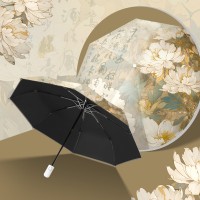 新中式雨伞女民族风折叠晴雨伞防晒防紫外线便携防晒伞结实遮阳伞