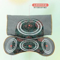 新款拼接骨头连体枕头枕芯绿色拼接款
