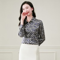 2024年春夏新款真丝印花衬衫