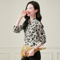 2024年春夏休闲通勤新款真丝衬衫