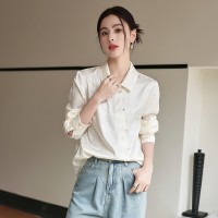 【春季新款】时尚甜美新中式印花衬衫669