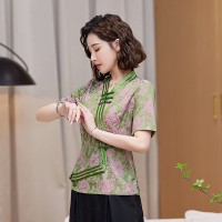 【夏季女装新款】时尚优雅新中式贵妇上衣