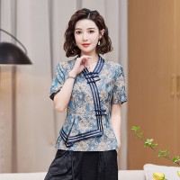 【夏季女装新款】时尚优雅新中式贵妇上衣