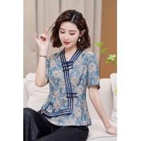 【夏季女装新款】时尚优雅新中式贵妇上衣