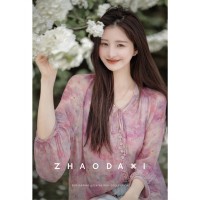 花与爱丽丝系列-小衫2024春季新款洋气独特别致上衣