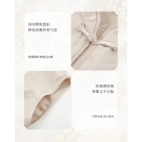 新中式盘扣肌理缎面提花衬衫2024夏新款立领短袖百搭上衣