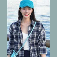 2024年法式格子衬衫早春季长袖上衣女新款小众时尚春秋季衬衣外套