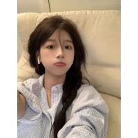 brandyBM同款条纹长袖宽松衬衫女bm男友风休闲翻领上衣