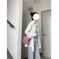 海浪条薄款防晒衬衫女春夏设计感小众长袖衬衣女