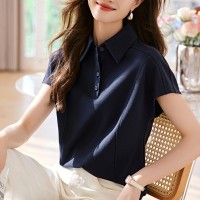 休闲简约夏季新款都市轻休闲简约职场衬衫