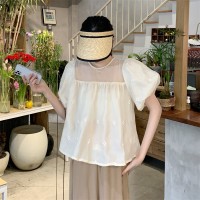 2024新款宽松显瘦小衫上衣夏宽松型短款