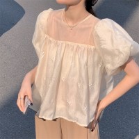 2024新款宽松显瘦小衫上衣夏宽松型短款