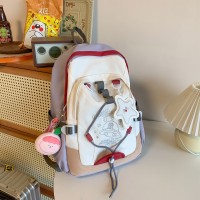 小众百搭背包初中生书包女高质量耐磨新款小学生大容量防水双肩包